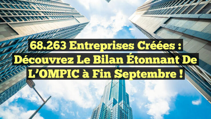 68 263 Entreprises Créées : Découvrez le Bilan Étonnant de l’OMPIC à Fin Septembre ! 68.263 Entreprises Créées : Découvrez le Bilan Étonnant de l’OMPIC à Fin Septembre !