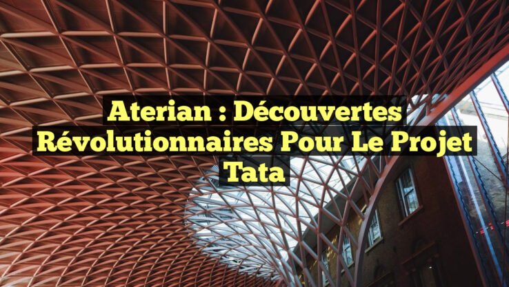 Aterian : Découvertes Révolutionnaires pour le Projet Tata