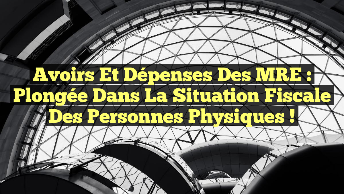 Avoirs et Dépenses des MRE : Plongée dans la Situation Fiscale des Personnes Physiques !