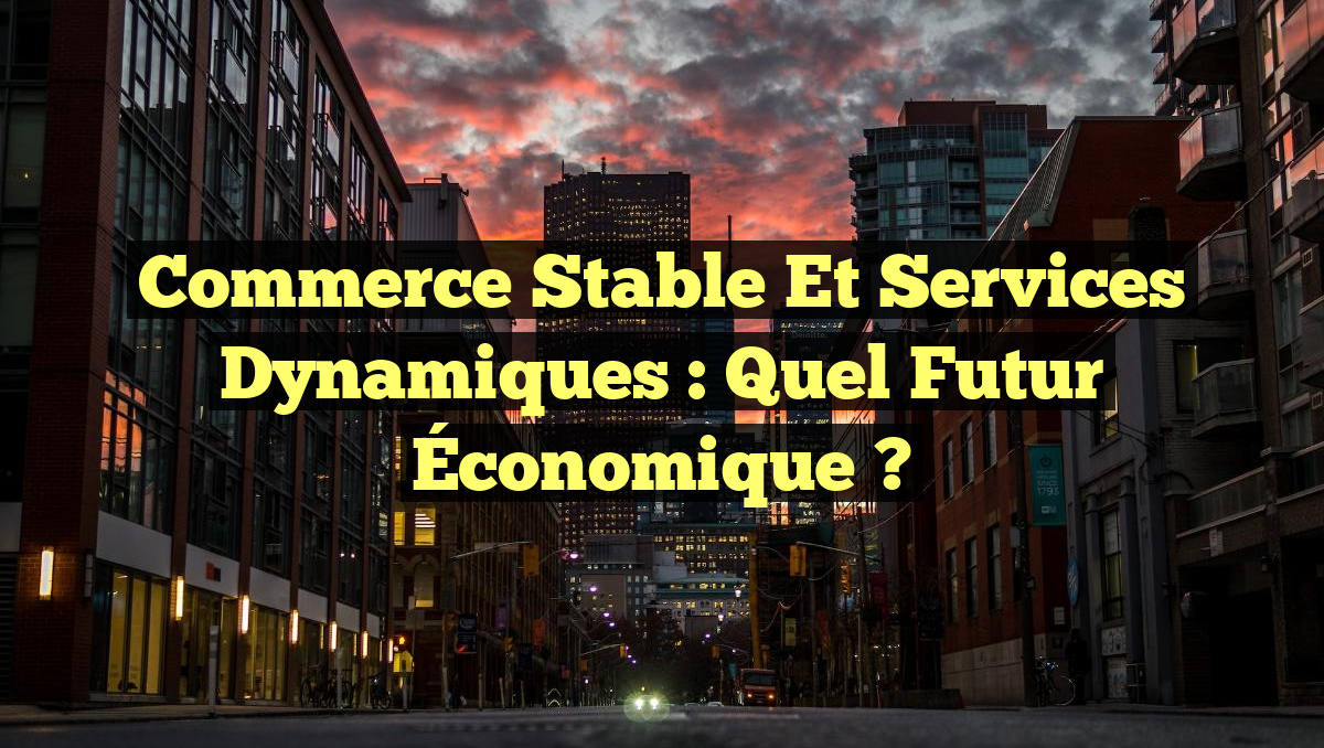 Commerce Stable et Services Dynamiques : Quel Futur Économique ?