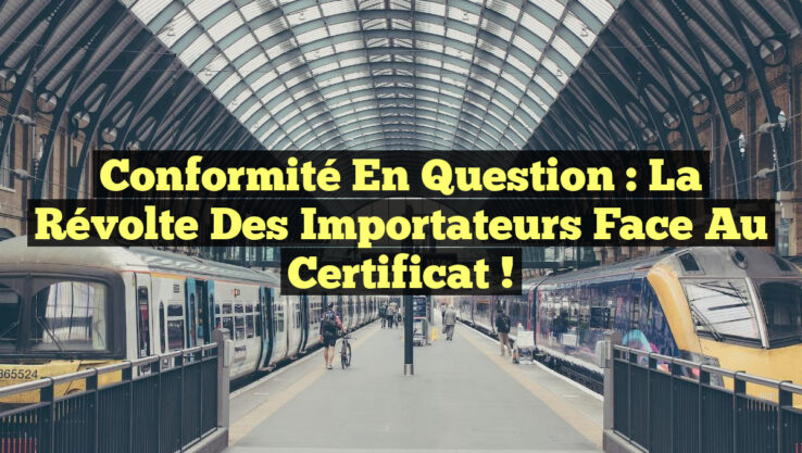 Conformité en Question : La Révolte des Importateurs face au Certificat !