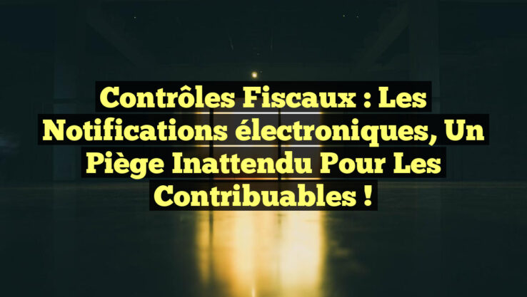 Contrôles fiscaux : Les notifications électroniques, un piège inattendu pour les contribuables !
