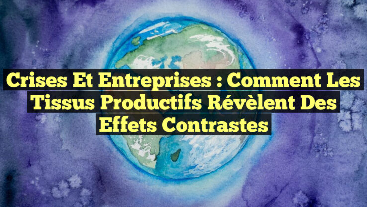 Crises et Entreprises : Comment les Tissus Productifs Révèlent des Effets Contrastes