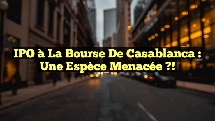 IPO à la Bourse de Casablanca : Une Espèce Menacée ?!