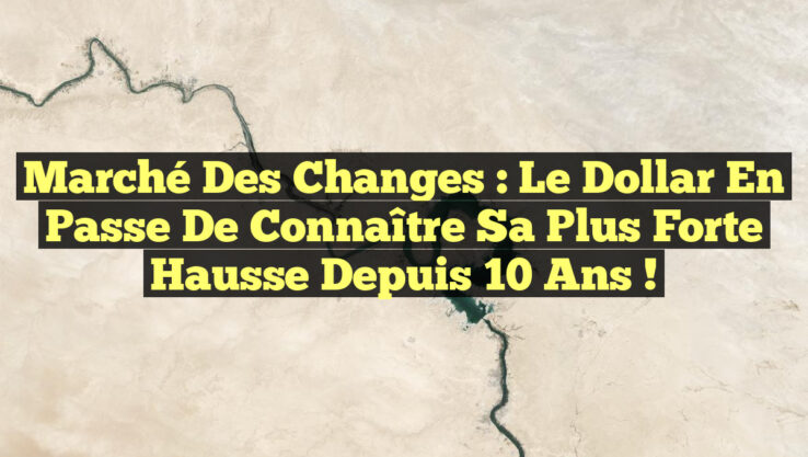 Marché des changes : Le dollar en passe de connaître sa plus forte hausse depuis 10 ans !