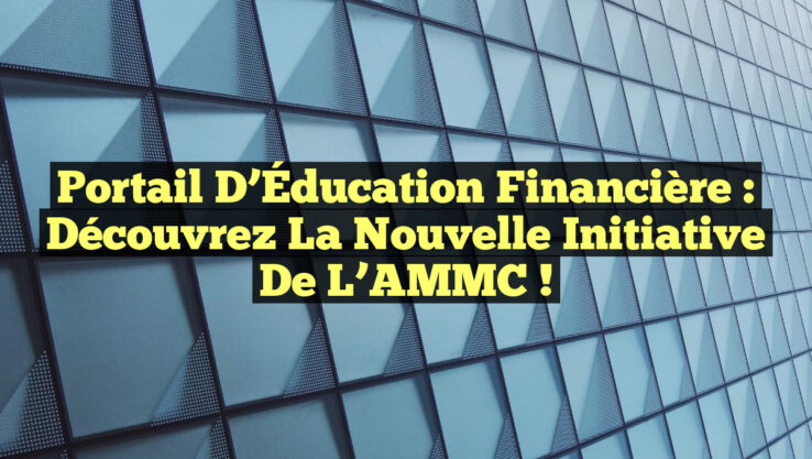 Portail d’Éducation Financière : Découvrez la Nouvelle Initiative de l’AMMC !