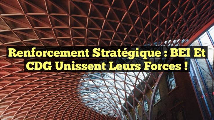 Renforcement Stratégique : BEI et CDG Unissent leurs Forces !