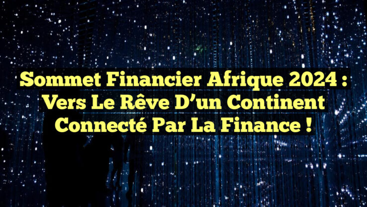 Sommet Financier Afrique 2024 : Vers le Rêve d’un Continent Connecté par la Finance !