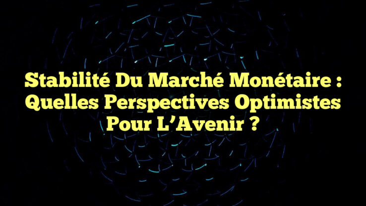 Stabilité du Marché Monétaire : Quelles Perspectives Optimistes pour l’Avenir ?