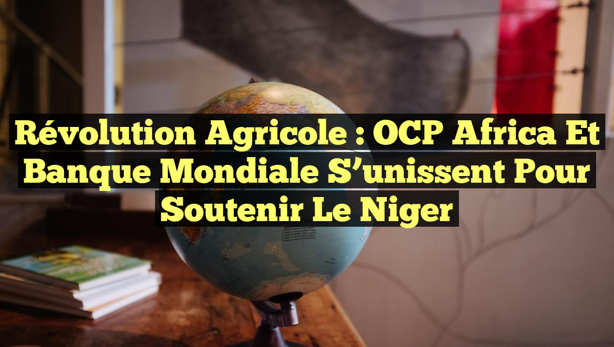 Révolution Agricole : OCP Africa et Banque Mondiale S&rsquo;unissent pour Soutenir le Niger