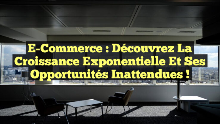 E-Commerce : Découvrez la Croissance Exponentielle et ses Opportunités Inattendues !