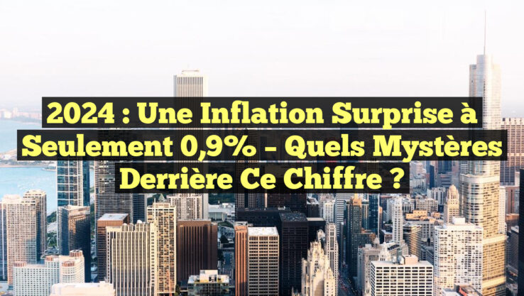 2024 : Une Inflation Surprise à Seulement 0,9% – Quels Mystères Derrière ce Chiffre ?