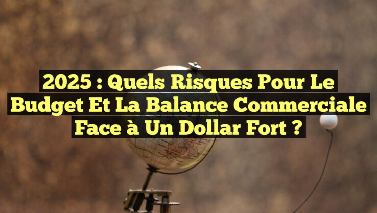 2025 : Quels Risques pour le Budget et la Balance Commerciale face à un Dollar Fort ?