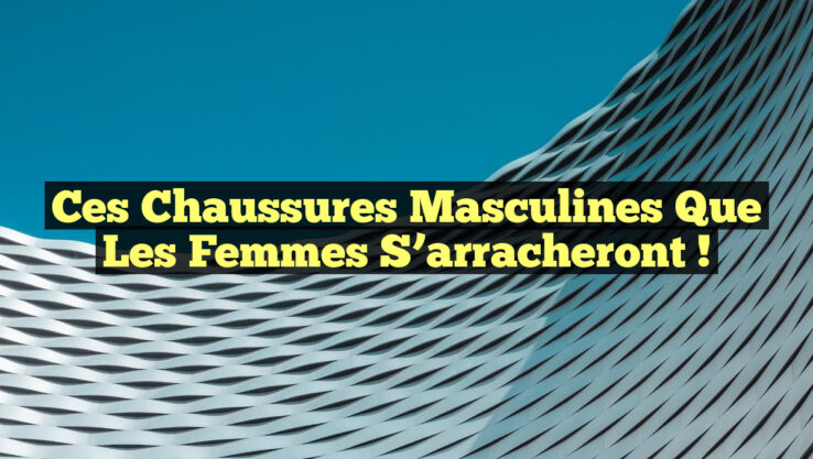 Ces chaussures masculines que les femmes s’arracheront !