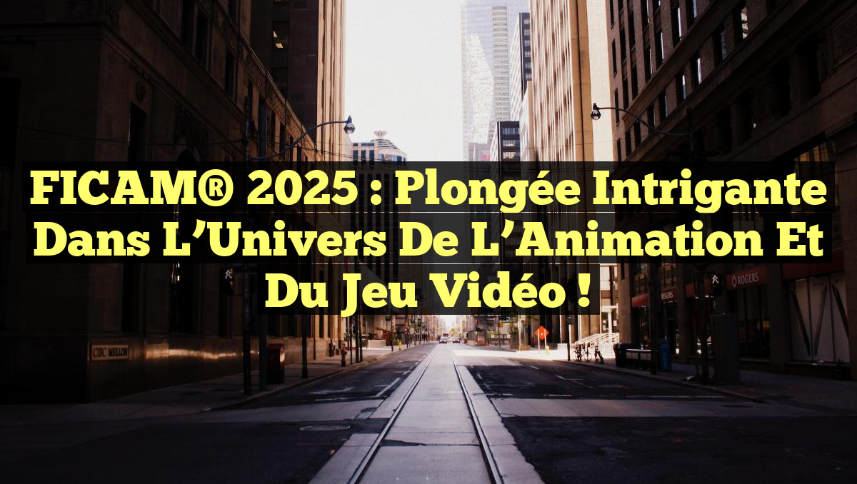 FICAM® 2025 : Plongée Intrigante dans l&rsquo;Univers de l&rsquo;Animation et du Jeu Vidéo !