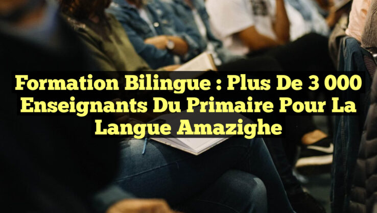 Formation Bilingue : Plus de 3 000 Enseignants du Primaire pour la Langue Amazighe