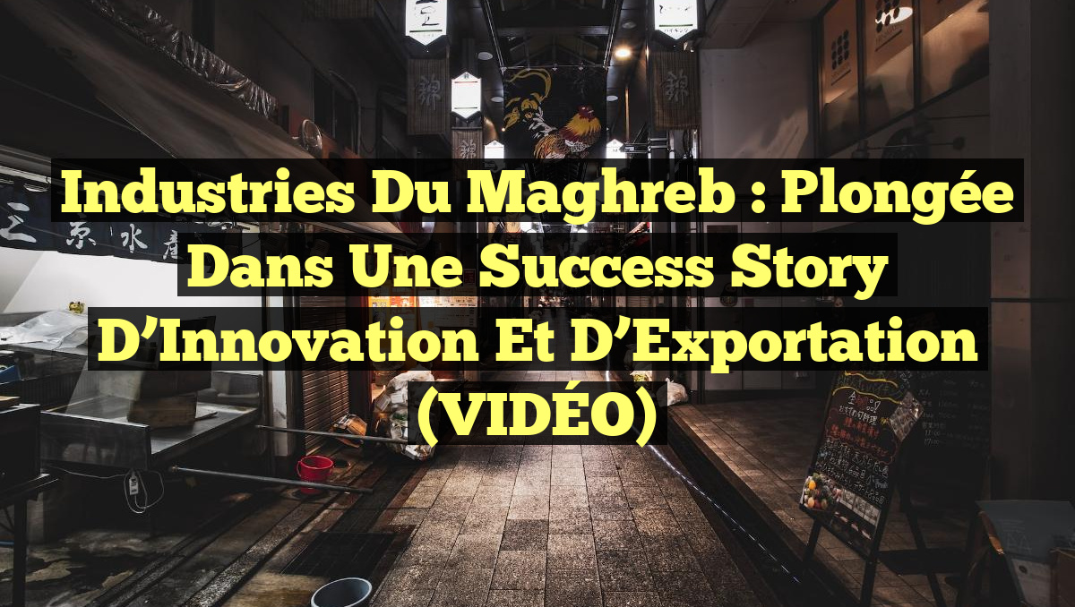 Industries du Maghreb : Plongée dans une Success Story d&rsquo;Innovation et d&rsquo;Exportation (VIDÉO)