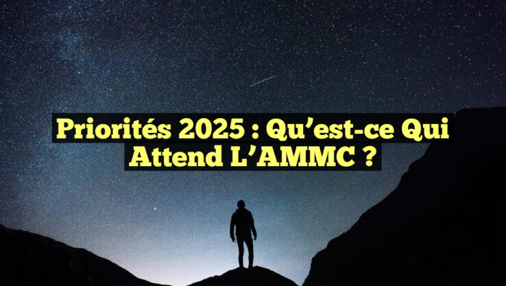 Priorités 2025 : Qu’est-ce qui attend l’AMMC ?
