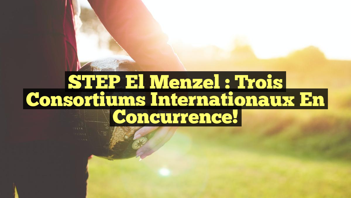 STEP El Menzel : Trois Consortiums Internationaux en Concurrence!