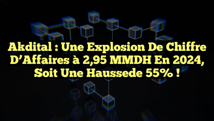 Akdital : Une Explosion de Chiffre d’Affaires à 2,95 MMDH en 2024, Soit une Haussede 55% !