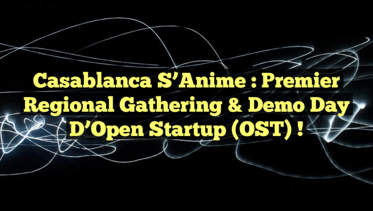 Casablanca s’Anime : Premier Regional Gathering & Demo Day d’Open Startup (OST) !