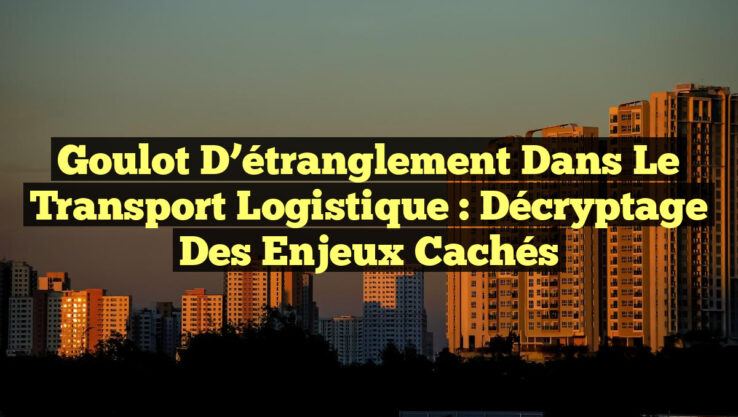 Goulot d’étranglement dans le transport logistique : Décryptage des enjeux cachés