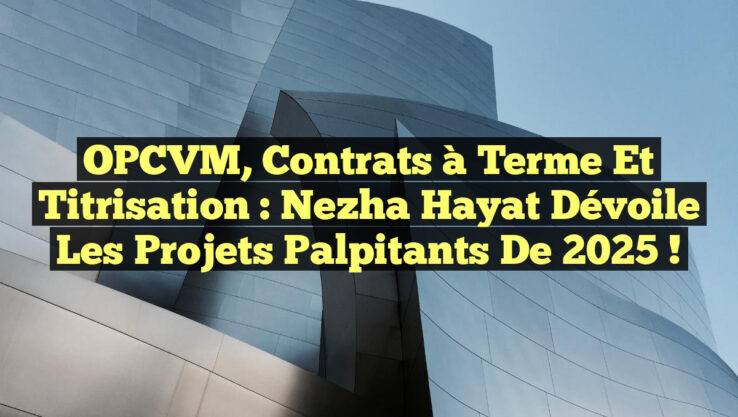 OPCVM, Contrats à Terme et Titrisation : Nezha Hayat Dévoile les Projets Palpitants de 2025 !