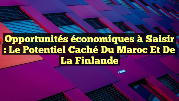 Opportunités économiques à saisir : le potentiel caché du Maroc et de la Finlande