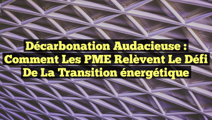 Décarbonation audacieuse : Comment les PME relèvent le défi de la transition énergétique