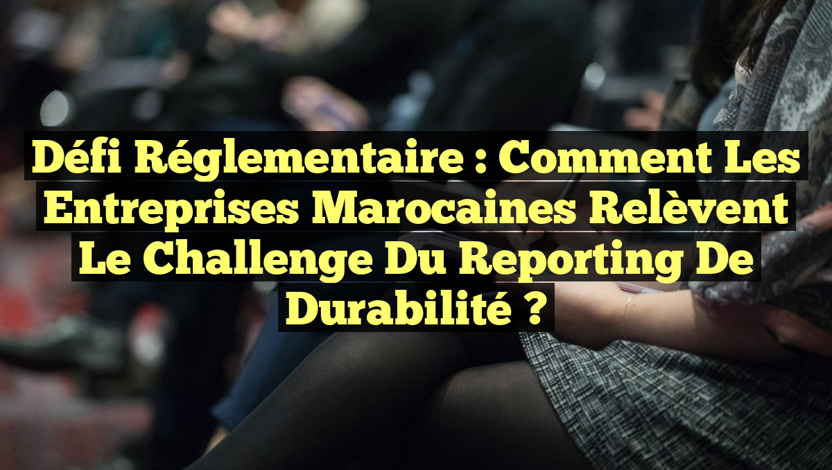 Défi réglementaire : Comment les entreprises marocaines relèvent le challenge du reporting de durabilité ?