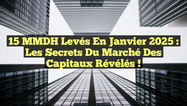 15 MMDH Levés en Janvier 2025 : Les Secrets du Marché des Capitaux Révélés !