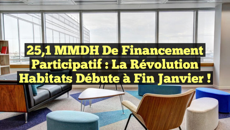 25,1 MMDH de Financement Participatif : La Révolution Habitats Débute à Fin Janvier !
