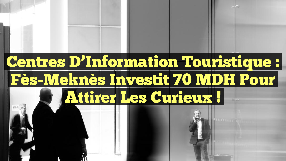 Centres d&rsquo;Information Touristique : Fès-Meknès Investit 70 MDH pour Attirer les Curieux !