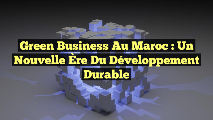 Green Business au Maroc : Un Nouvelle Ère du Développement Durable