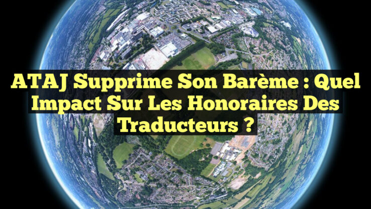 ATAJ Supprime son Barème : Quel Impact sur les Honoraires des Traducteurs