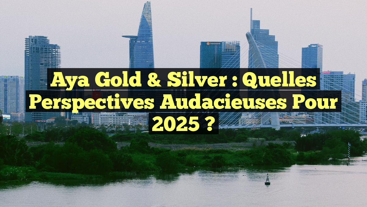 Aya Gold & Silver : Quelles perspectives audacieuses pour 2025 ?