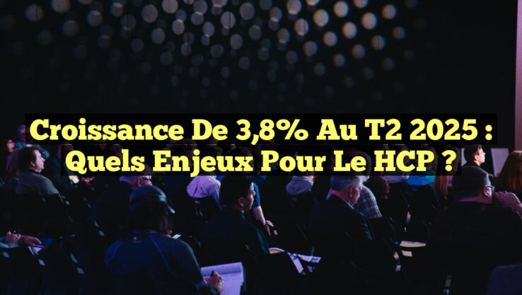 Croissance de 3,8% au T2 2025 : Quels enjeux pour le HCP ? Croissance de 3,8% au T2 2025 : Quels enjeux pour le HCP ?