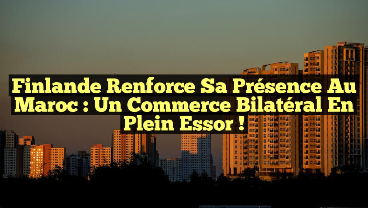 Finlande renforce sa présence au Maroc : un commerce bilatéral en plein essor !