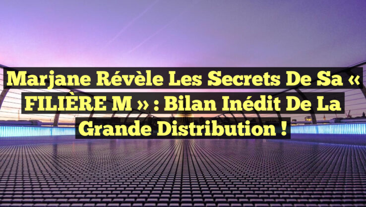 Marjane révèle les secrets de sa « FILIÈRE M » : Bilan inédit de la grande distribution ! Marjane révèle les secrets de sa « FILIÈRE M » : Bilan inédit de la grande distribution !