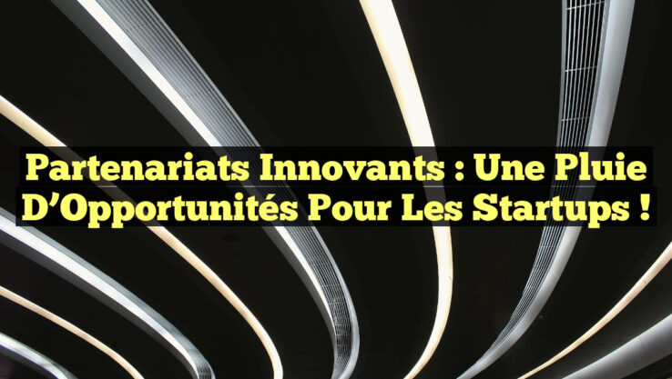 Partenariats Innovants : Une Pluie d’Opportunités pour les Startups !