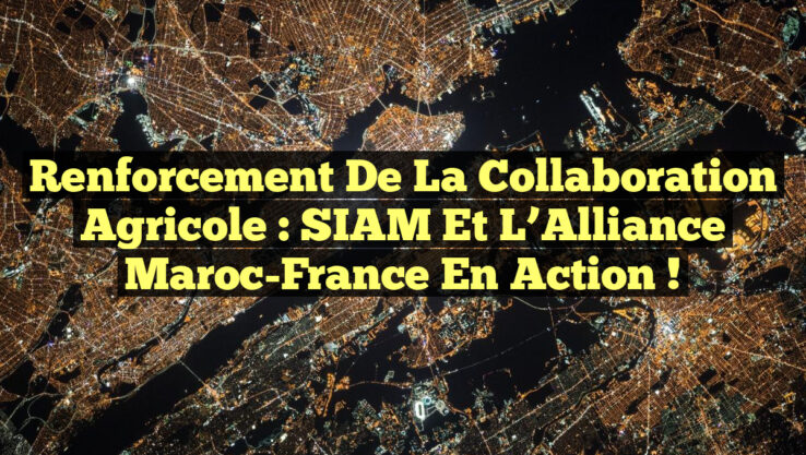 Renforcement de la Collaboration Agricole : SIAM et l’Alliance Maroc-France en Action !