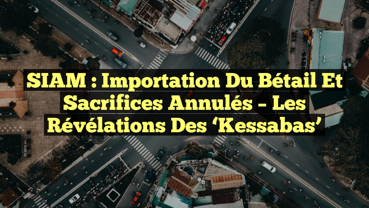 SIAM : Importation du Bétail et Sacrifices Annulés – Les Révélations des &lsquo;Kessabas&rsquo;