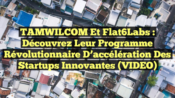 TAMWILCOM et Flat6Labs : Découvrez leur programme révolutionnaire d’accélération des startups innovantes (VIDEO)