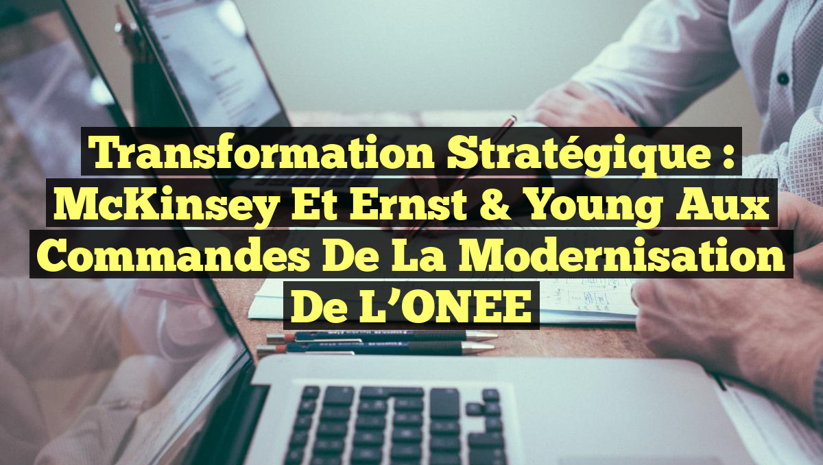 Transformation Stratégique : McKinsey et Ernst & Young aux commandes de la Modernisation de l&rsquo;ONEE