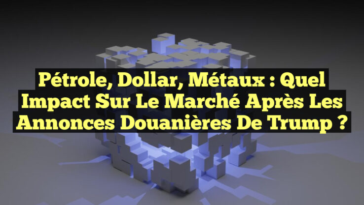 Pétrole, Dollar, Métaux : Quel Impact Sur Le Marché Après Les Annonces Douanières de Trump ?