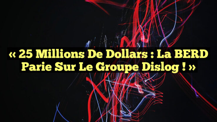 « 25 millions de dollars : La BERD parie sur le groupe Dislog ! »