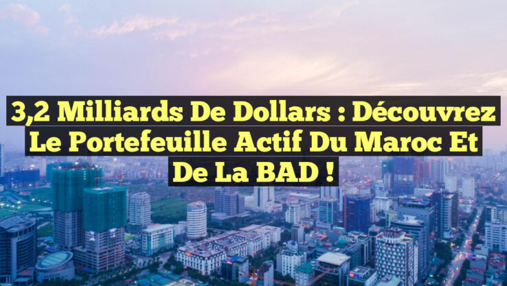 3,2 milliards de dollars : Découvrez le portefeuille actif du Maroc et de la BAD ! 3,2 milliards de dollars : Découvrez le portefeuille actif du Maroc et de la BAD !