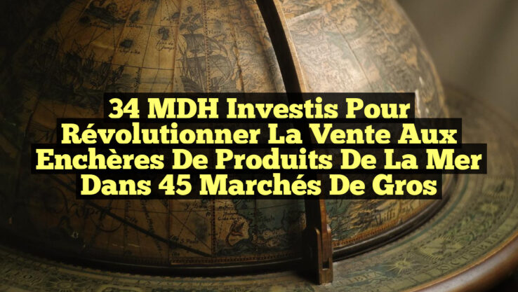 34 MDH Investis pour Révolutionner la Vente aux Enchères de Produits de la Mer dans 45 Marchés de Gros