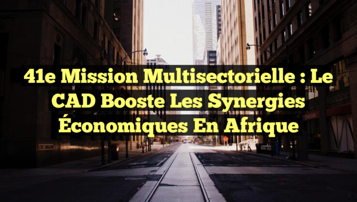 41e Mission Multisectorielle : Le CAD Booste les Synergies Économiques en Afrique