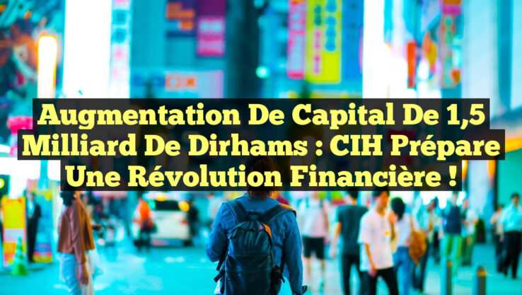 Augmentation de Capital de 1,5 Milliard de Dirhams : CIH Prépare une Révolution Financière !